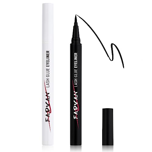Black Eyeliner Adhesive Pen for Simple Application 0.5ml Long-Lasting Formula