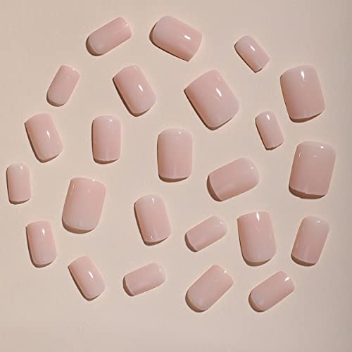 Short Baby Pink Acrylic Nails - Image 4