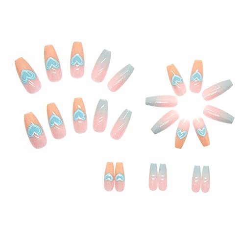 Crip Blue Acrylic Nail Art Design for Stylish and Trendy Nail Looks - Image 6