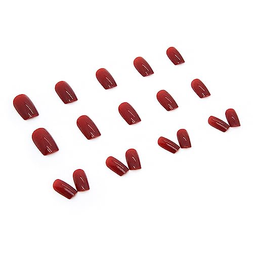 Trendy Solid Color Acrylic Nails Set for a Stylish At-Home Manicure - Medium Length - Image 6