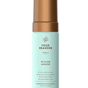 Organic Natural Hair Mousse for All Hair Types, 8 oz Bottle