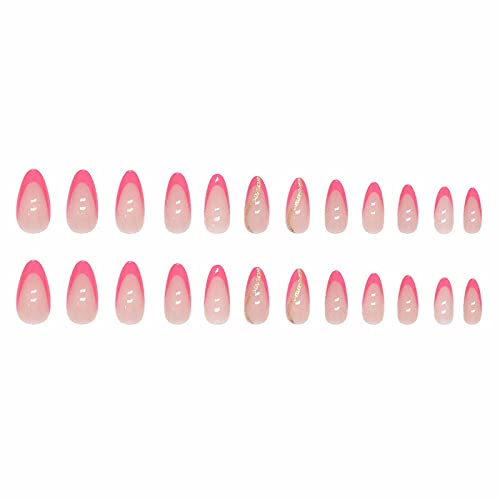 Rose Gold Stick-On Nail Wraps for Easy Application and Long-Lasting Wear, Full Cover - Image 2