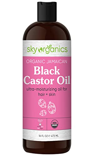 Black Castor Oil for Hair Regrowth Natural Treatment 4 oz Size for Thinning Hair