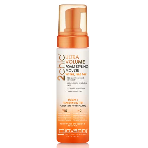 New Vegan Hair Mousse 8 oz with Natural Ingredients and Cruelty-Free Formula