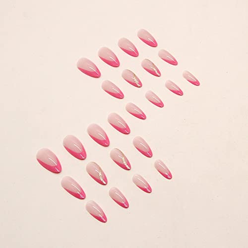 Rose Gold Stick-On Nail Wraps for Easy Application and Long-Lasting Wear, Full Cover - Image 3