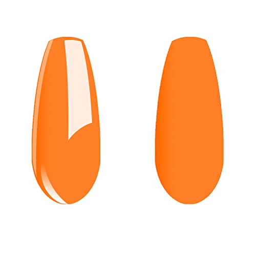 Short Nail Orange Gel Designs Kit Trendy Stylish Nail Art 50ml - Image 6