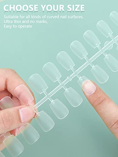 Short Tapered Square Acrylic Nails - Image 5