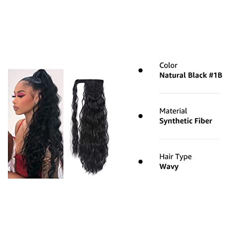 Curly Human Hair Ponytail - Image 8