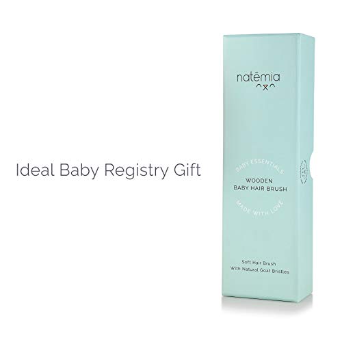 Gentle Natural Baby Hair Brush with Soft Bristles and Ergonomic Handle for Newborns - Image 6