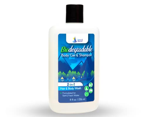 Eco-Friendly Shampoo and Shower Gel for All Hair Types, 16 oz