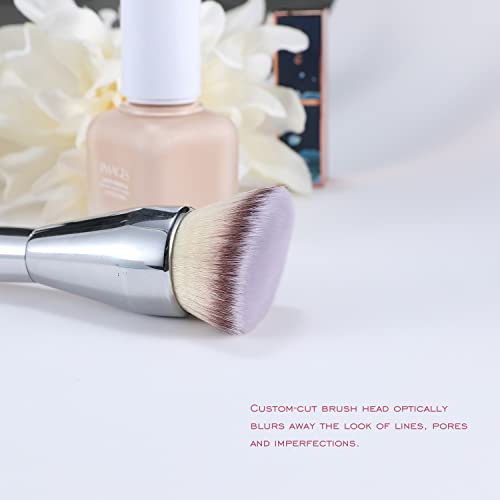 Mac Oval 6 Foundation Brush for Smooth, Flawless Application with Soft Synthetic Bristles - Image 3