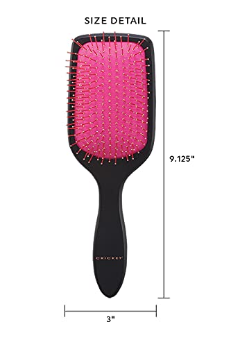 Cricket Fast Flo Hair Brush Comfortable Red Handle for Effortless Styling - Image 2