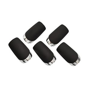 Chic Black Matte Acrylic Nails Set, 24 Pieces, for Stylish Manicure and Nail Art