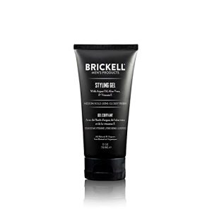 Men's 8oz Natural Hair Styling Gel with Flexible Hold, Non-Greasy Formula