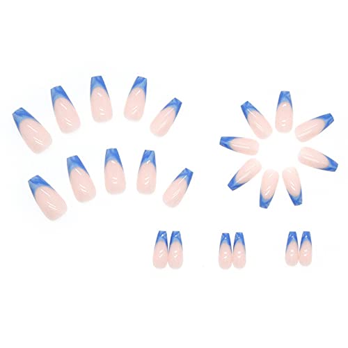 Ombre Blue Acrylic Nail Design Kit for Stunning Home Manicure Art - Image 4