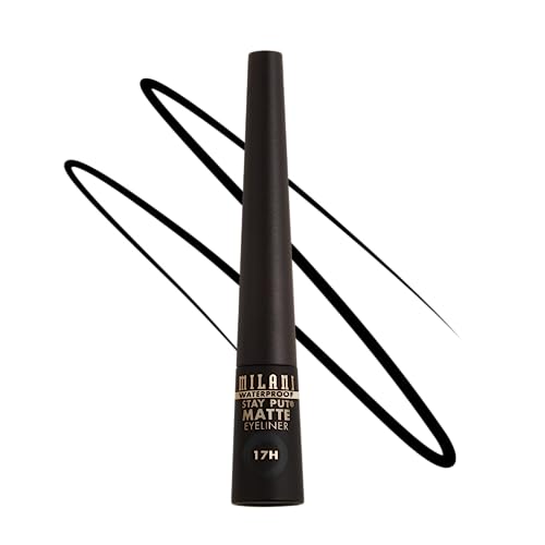 Waterproof black eyeliner for long-lasting wear.