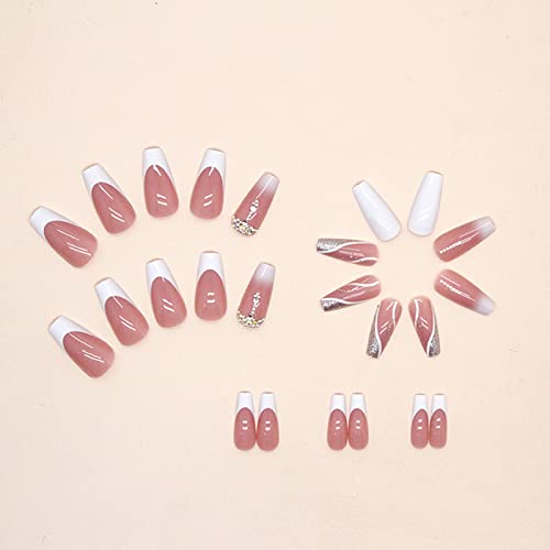Elegant Wedding Acrylic Nail Designs 24 Piece Pack - Image 3