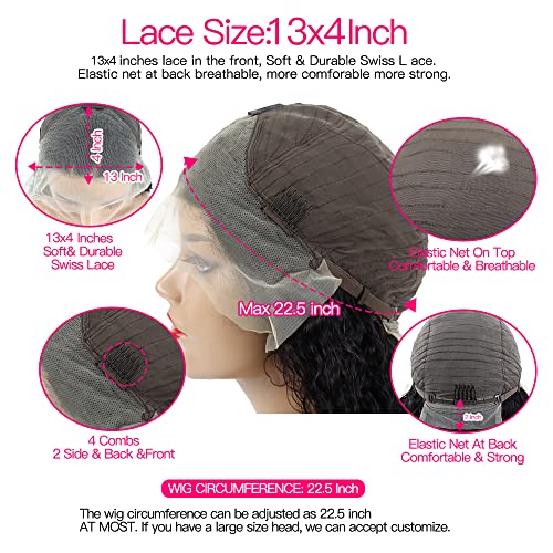 100% Human Hair 360 Lace Front Wig Natural Look Adjustable Size - Image 6