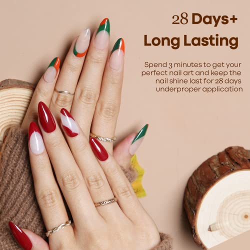 August Gel Nail Color Set 6 Trendy Seasonal Shades Nail Art - Image 5