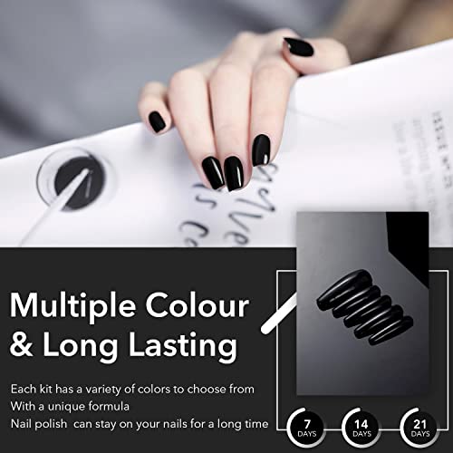Chipped black nail polish. - Image 3