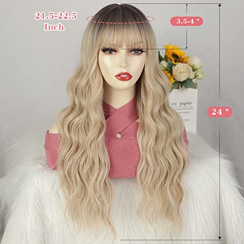 Blonde Wavy Human Hair Wig - Image 2