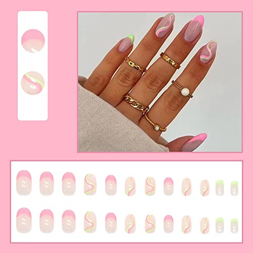 Creative Round Acrylic Nail Design Ideas 20 Unique Styles for Enthusiasts - Image 5