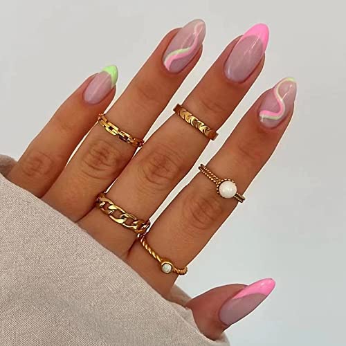 Creative Round Acrylic Nail Design Ideas 20 Unique Styles for Enthusiasts