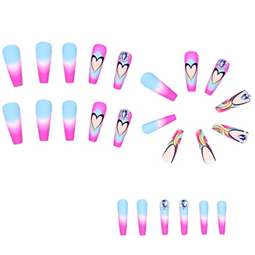 Aries-themed acrylic nails for bold and trendy looks. - Image 4