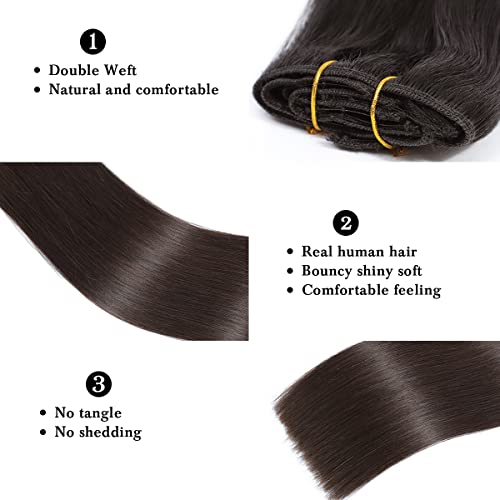 18-Inch Human Hair Clip-In Extensions for Natural Volume and Length - Image 4