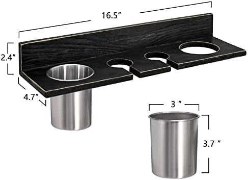 Wall-Mounted Hair Styling Tools Holder with Multiple Slots for Easy Organization - Image 7