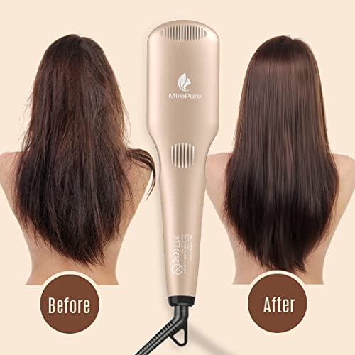 Heat-Resistant Flat Hair Brush for Effortless Smoothing and Straightening - Image 3