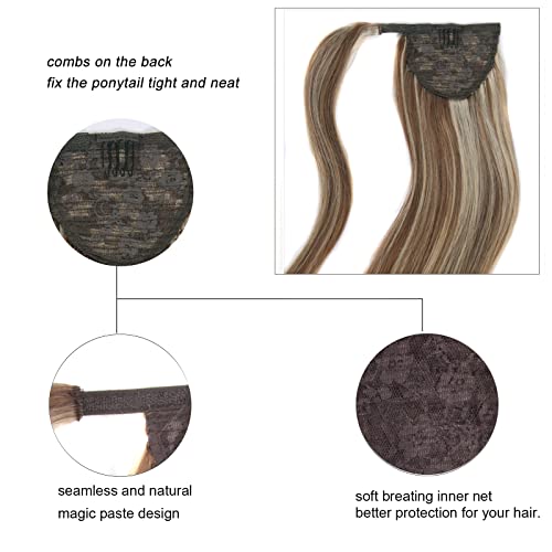 24 Inch Blonde Human Hair Ponytail Extension Clip-In for Natural Full Look - Image 6