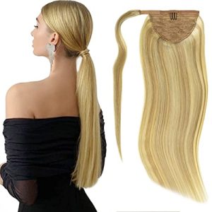 Blonde Human Hair Ponytail