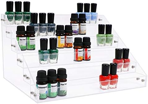 24 Bottle Acrylic Nail Polish Holder Organizer Display Stand Clear - Image 3