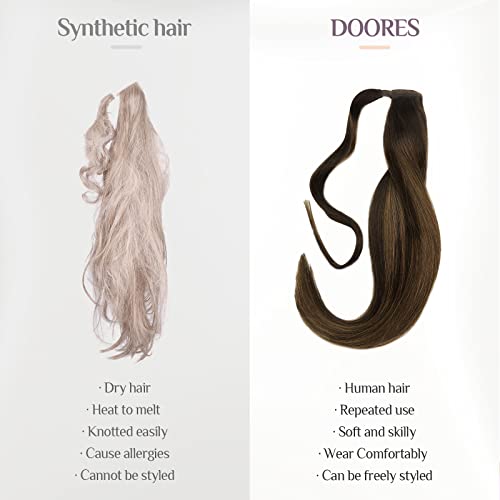 18 Inch Clip-In Human Hair Ponytail Extension Natural Look and Feel - Image 6