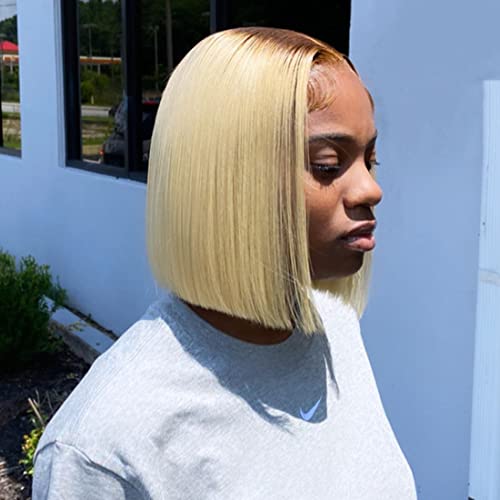 Blonde Lace Front Bob Human Hair Wig - Image 3