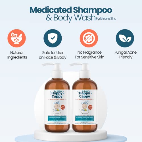 Blue Cap Dandruff Control Shampoo for Dry Scalp 8 oz Bottle - Image 3