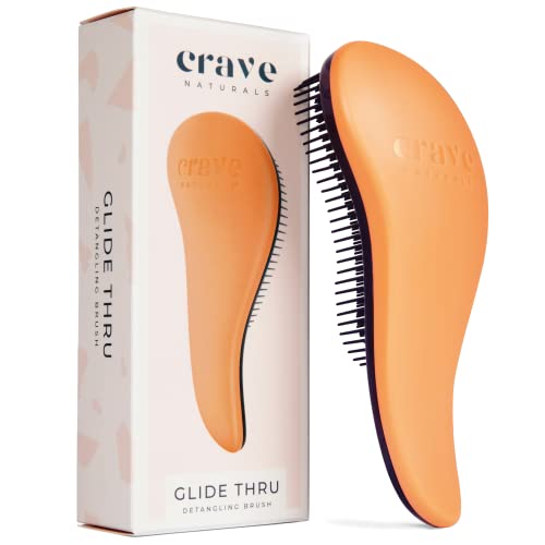 Flexi Glide Detangling Brush for All Hair Types with Ergonomic Handle - Medium Size