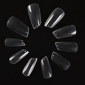24 Piece Lipstick Shape Acrylic Nail Set for Stylish, Durable Manicures