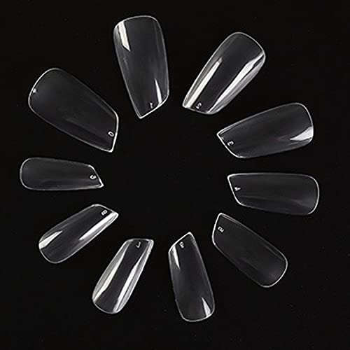 24 Piece Lipstick Shape Acrylic Nail Set for Stylish, Durable Manicures