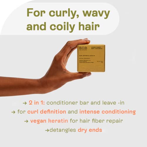 UK Curly Hair Bar Conditioner for Hydrated Waves - Image 2