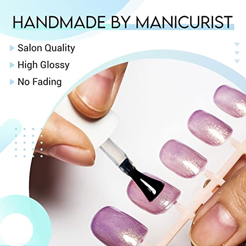 Long Red Almond Acrylic Nails Set - 24 Piece Kit, Easy Application - Image 2