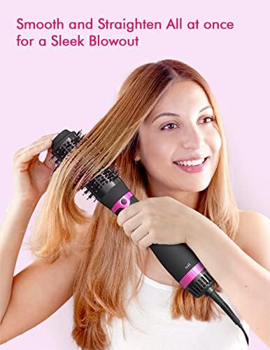 Professional Round Brush Hair Dryer for Fast Styling - Compact, Lightweight, 1.5 Inch Barrel - Image 6