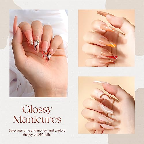 Medium Skin Tone Tan Nail Polish 15ml Long-Lasting - Image 4