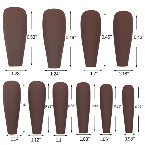 24 Piece Long Coffin Acrylic Nails Kit Durable & Stylish for DIY Nail Art - Image 7