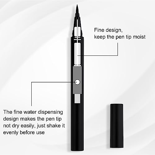 Black Eyeliner Adhesive Pen for Simple Application 0.5ml Long-Lasting Formula - Image 4
