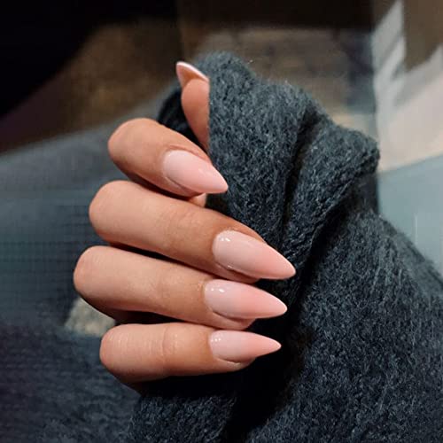 Ombre Almond Shaped Acrylic Nails Kit - 24 Piece Set - Image 3