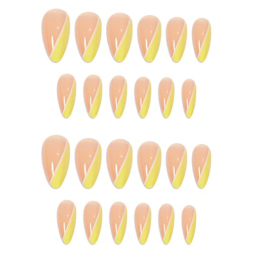 Yellow White Acrylic Nail Design Kit for Stylish Trendy Manicures - Image 3