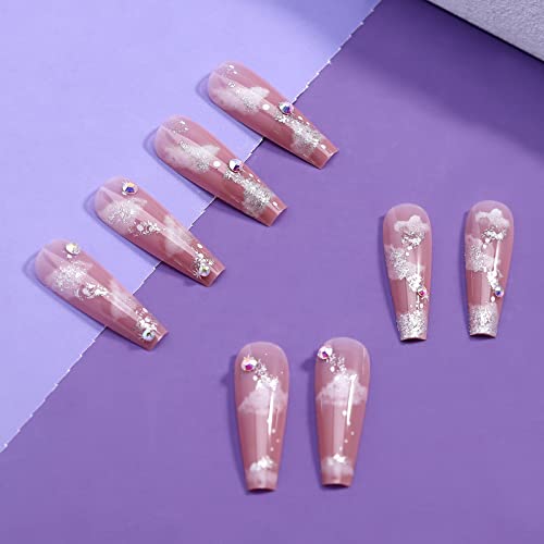 Pink Acrylic Coffin Nails - Image 6