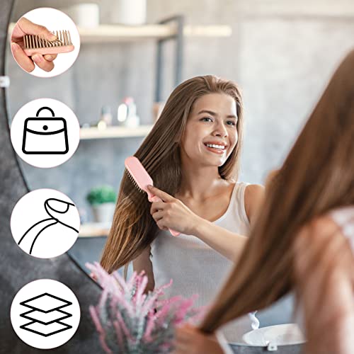 Compact Folding Hairbrush for Effortless Styling Anywhere, Perfect for Travel and Handbag Use - Image 5